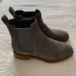 Clarks Women's Clarkdale Arlo Grey Suede Pull-On Boots | SIZE 5•1/2